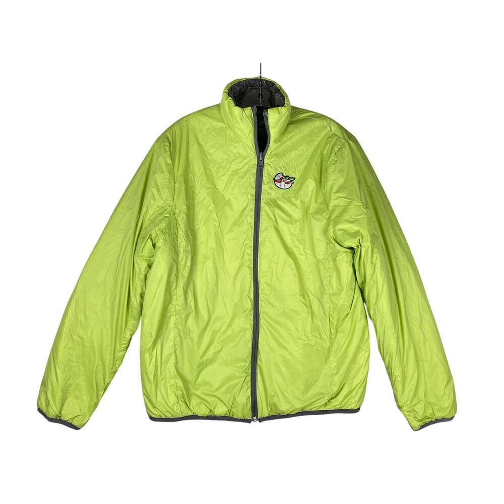 Disney Star Wars Baby Yoda Grogu Reversible Puffer Jacket Mens M Zipper Winter